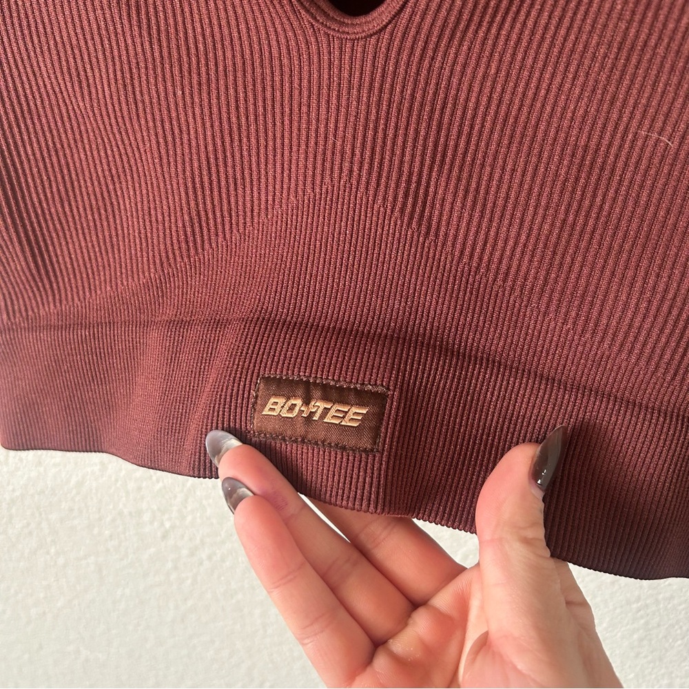 Bo+Tee In Charge Ribbed Crop Top - Picture 4 of 6